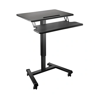 solid wood adjustable height desk